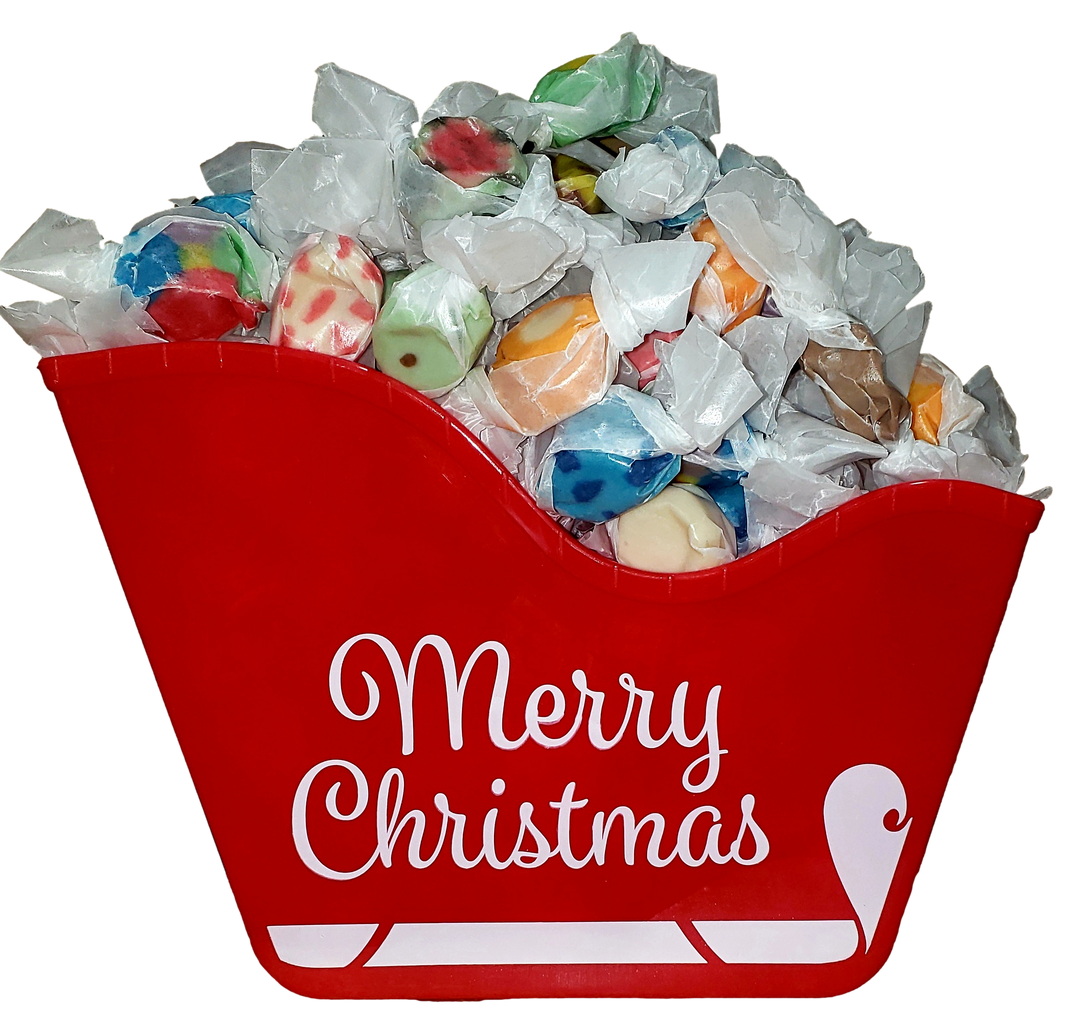 2 Pound Taffy Sleigh Gift Basket