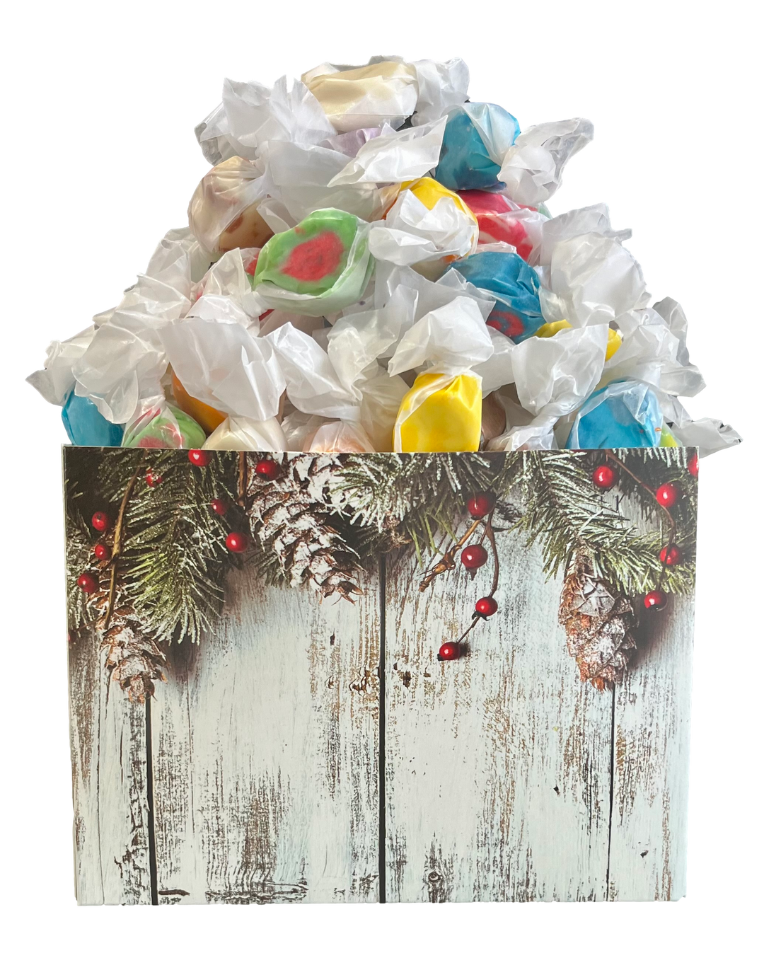 Pine Cones Christmas Taffy Gift Basket