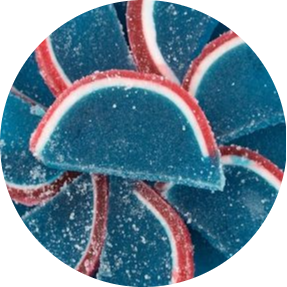 Blue Raspberry Fruit Slices