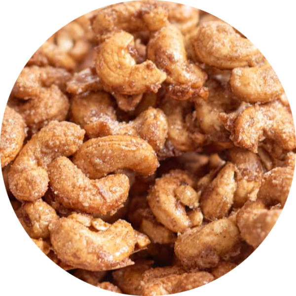Praline Glazed Cashews
